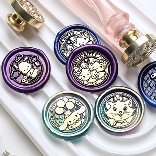 diy 火漆印章头盖章可爱萌宠系列玉桂狗火漆币火漆蜡蜡粒章头便宜