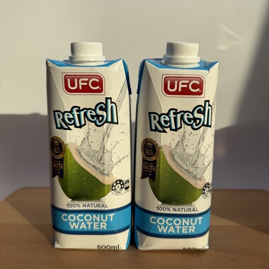 临期清仓/泰国原装进口500ml*12瓶UFC 100%椰子水果汁椰子汁饮料