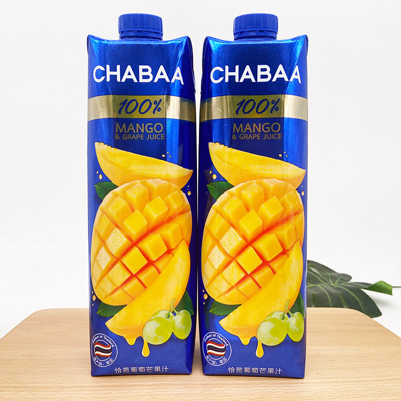 泰国进口CHABAA恰芭葡萄芒果汁1L果汁饮料 休闲夏季饮品