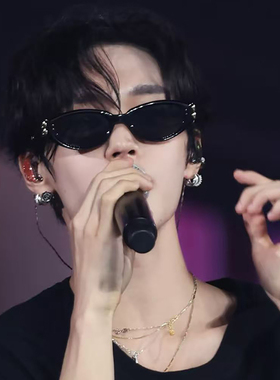 Jennie同款2025新品金属腿猫眼墨镜女款高级感时尚百搭太阳眼镜潮