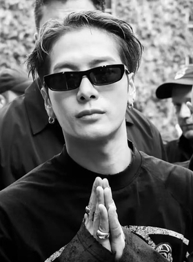 王嘉尔同款痞帅墨镜时尚街拍男款小框防紫外线遮阳偏光太阳镜开车