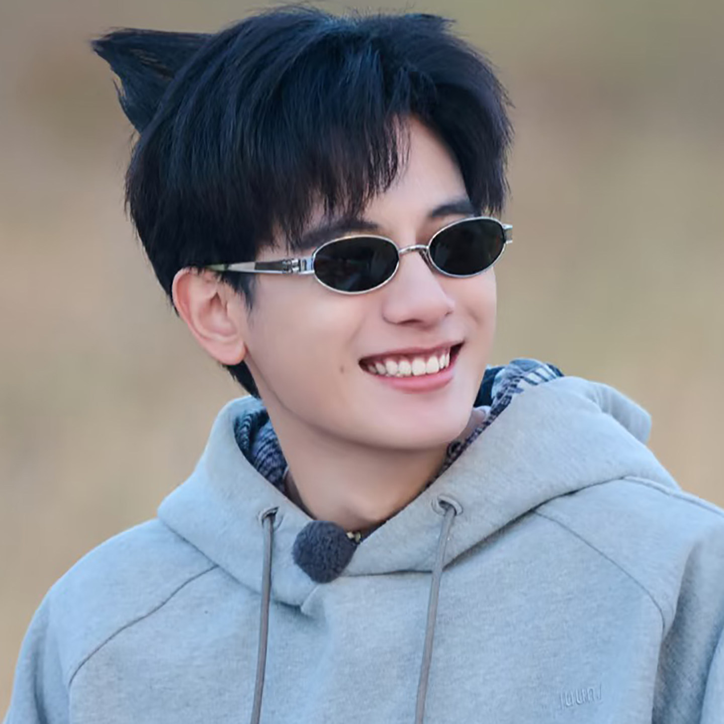 胡先煦同款墨镜男款痞帅复古椭圆形小框偏光防紫外线近视太阳眼镜