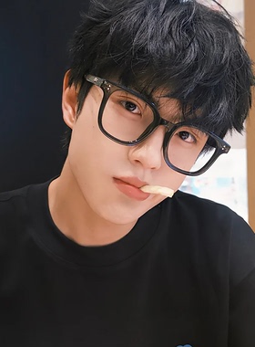韩版复古黑框男款痞帅潮酷素颜眼镜防蓝光大框可配度数近视镜框架