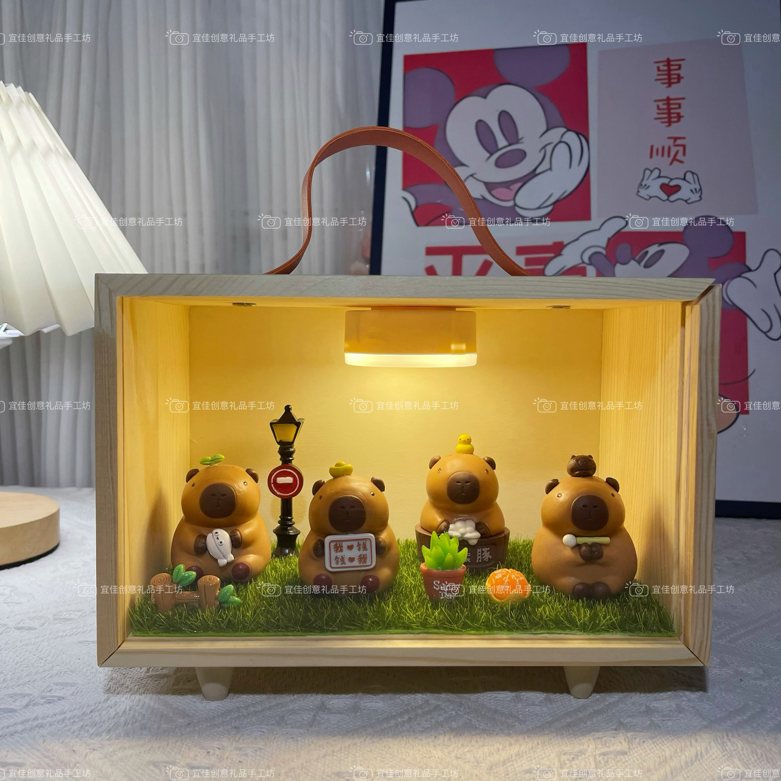 卡皮巴拉盲盒手办摆件生日礼物女