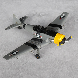 长津湖仿真P51野马战斗机模型铁皮手工艺品美式 怀旧复古飞机摆件
