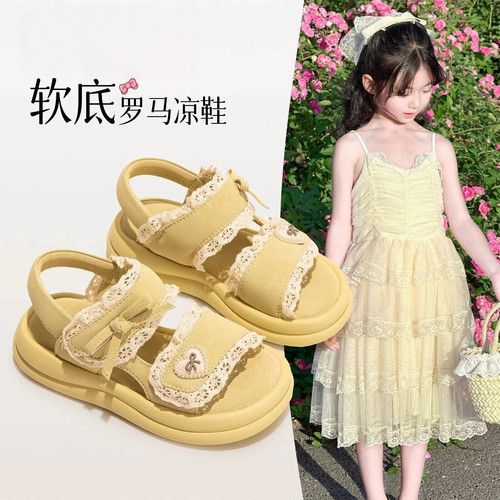 真皮女童凉鞋夏款儿童宝宝公主鞋