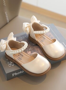 真皮公主鞋女童皮鞋夏季单鞋白色