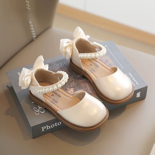 真皮公主鞋女童皮鞋夏季单鞋白色