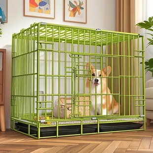 狗籠子家用小型中型犬室內(nèi)帶廁所加粗加固泰迪比熊車載寵物籠狗籠
