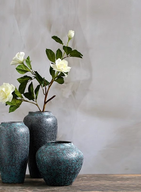 宋式美学特别好看的禅意客厅大号花瓶绝美情绪稳定轻奢高级感摆件