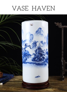 宋代宋式美学特别好看的中式书画箭筒家居书房玄关禅意氛围感花瓶