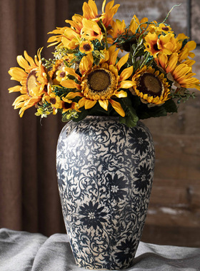 宋式美学新中式超好看花瓶摆件禅意绝美轻奢高级感客厅水培插花器