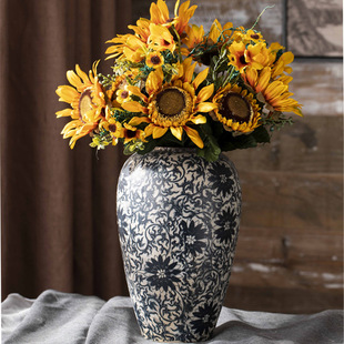 宋式美学新中式超好看花瓶摆件禅意绝美轻奢高级感客厅水培插花器