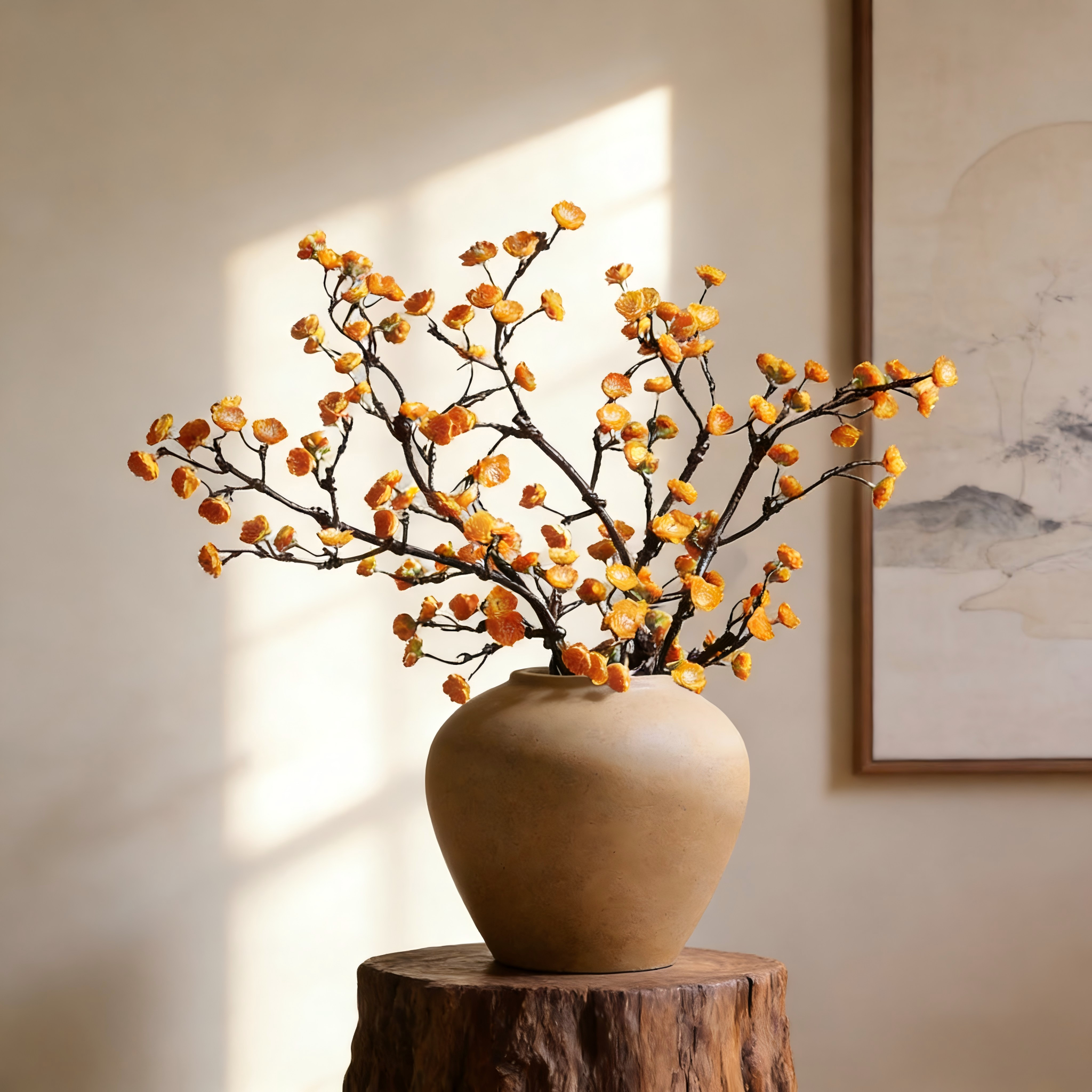 宋代宋式美学特别好看腊梅插花氛围感花瓶高端大气上档次陶瓷花器