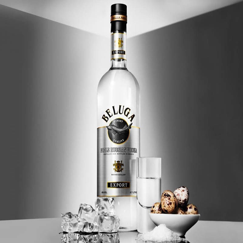 俄罗斯伏特加原装进口白鲸贵族原味洋酒高端鲟鱼烈酒beluga vodka