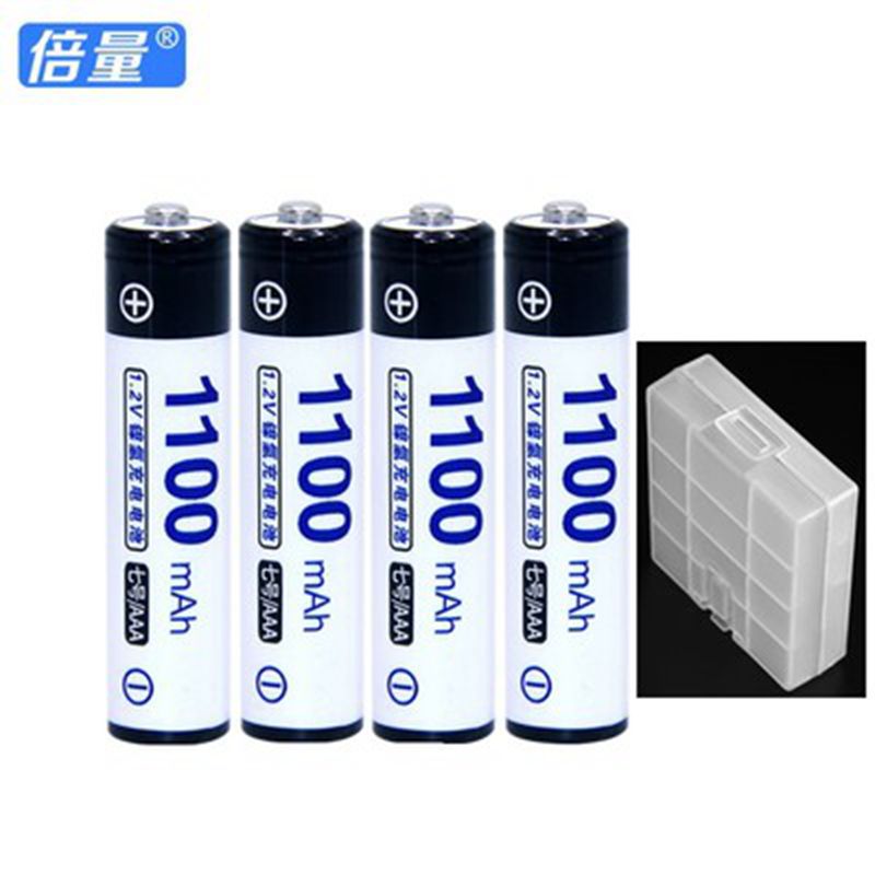 倍量 7号充电电池1100毫安镍氢1.2足容量aaa闹钟小朋友幼教嬉玩