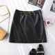 绵羊皮皮裙真皮皮裙高腰港味半身裙韩版 反季 特价 a字包臀超火短裙