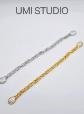 UMI家·轻珠宝/S925银镀k金·磁吸珠宝扣缠绕星河手链小众设计