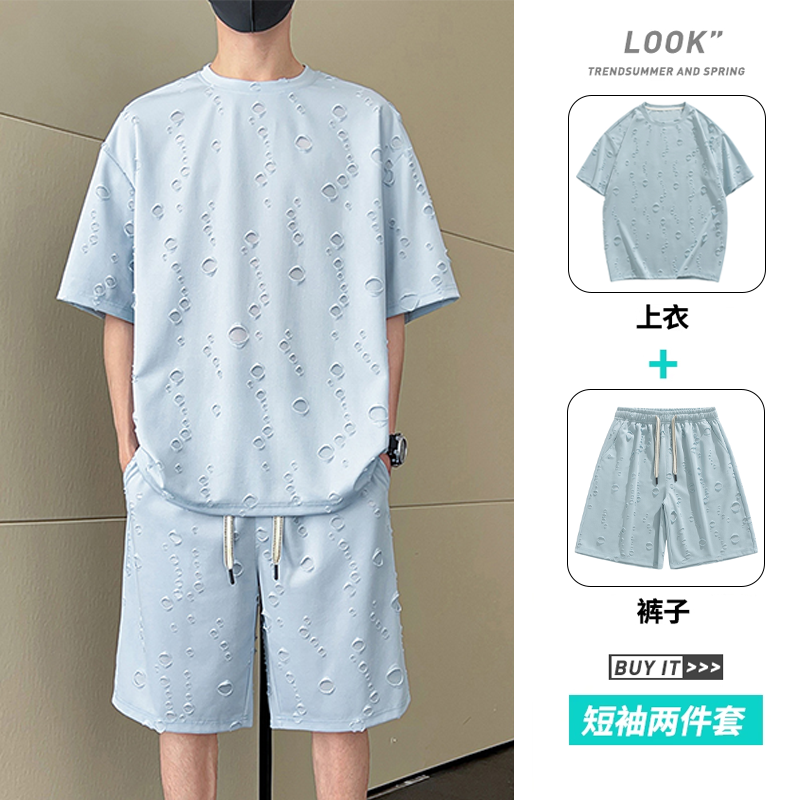凡客诚品夏季新款冰丝短袖短裤