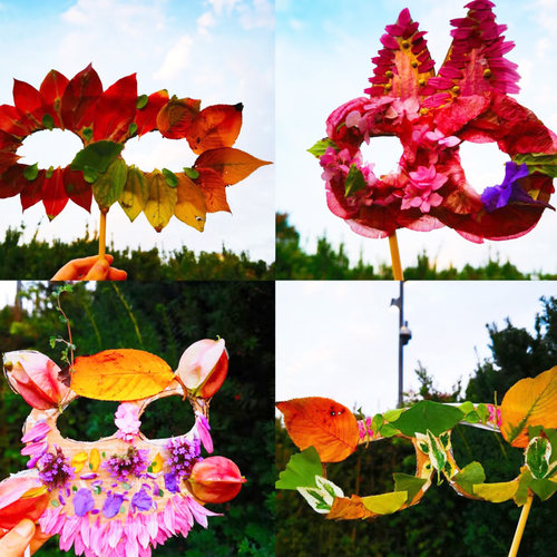 幼儿园手工制作白纸卡面具