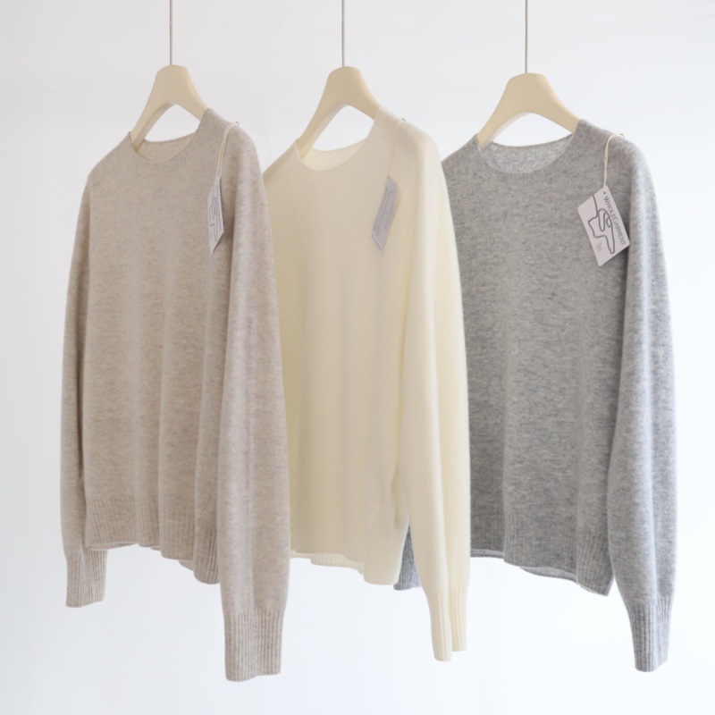 quan羊毛无缝一线成衣简约圆领毛