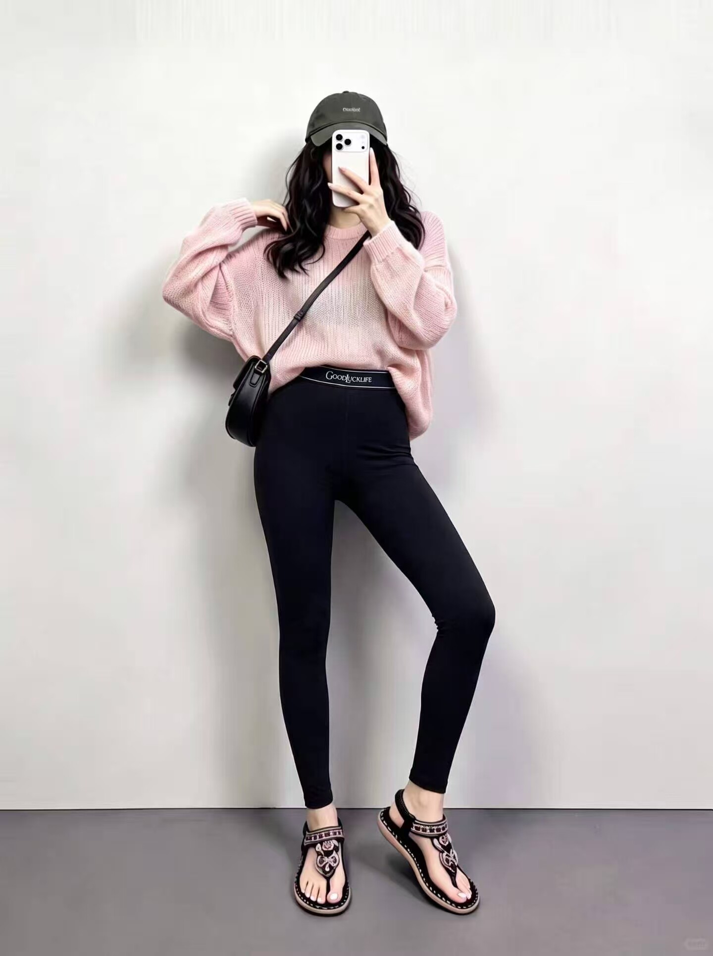 云朵发财裤加绒保暖显瘦女打底裤