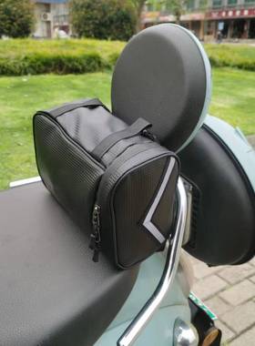 电动车收纳包防水后尾包雨衣充电器储物后置驮包电瓶车挂包后座包