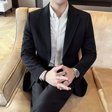 秋冬季新华夫格新款西装外套男上衣休闲单件西服A207-DX887-P148，男装西服套装，电商A207