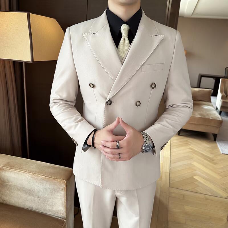 秋冬西服套装正装休闲新郎婚礼西服两件套A207-TZ808-P265,男装西服,电商A207