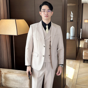 秋冬西服套装正装休闲新郎婚礼西服两件套A207-LJT807-P210图片