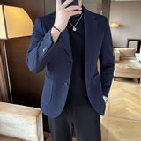 秋冬季新华夫格新款西装外套男上衣休闲单件西服A207-DX887-P148，男装西服套装，电商A207