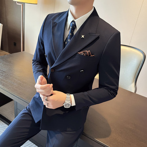 秋冬单西西服商务修身职业正装婚礼西服A207-DX803-P125图片