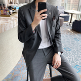西服套装男英伦韩版修身西装两件套商务A470-LJT36-P175大码加价，男装西服套装，电商A207