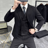 秋冬高级感星空毛呢西服两件套一粒扣正装西装A207-LJT821-P170，男装西服套装，电商A207