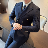 秋冬西服套装正装休闲新郎婚礼西服两件套A207-LJT808-P210，男装西服套装，电商A207