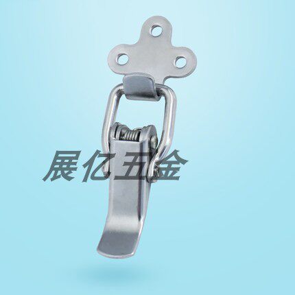 304不锈钢弹簧搭扣锁扁嘴搭扣DK501工具箱锁扣箱扣加厚重型卡扣