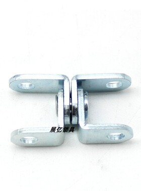 CL256特殊异型铰链360度特小微型蝶型折弯铰链铁质4片合页镀蓝锌