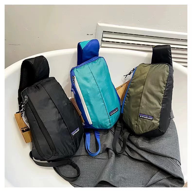 2025新款潮牌韩版夏季骑行男女时尚胸包户外单肩包折叠收纳斜挎包