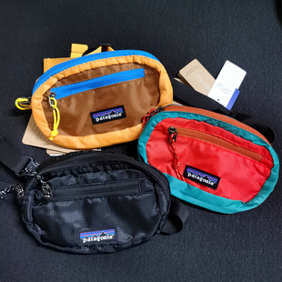 日系轻量化户外运动包斜挎包徒步腰包男女胸包手机包运动健身小包
