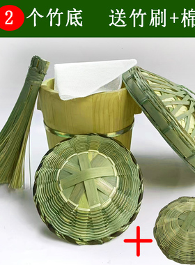 木甑子蒸子蒸饭木桶饭正子家用商用杉木香椿芽蒸笼蒸屉竹编底竹盖