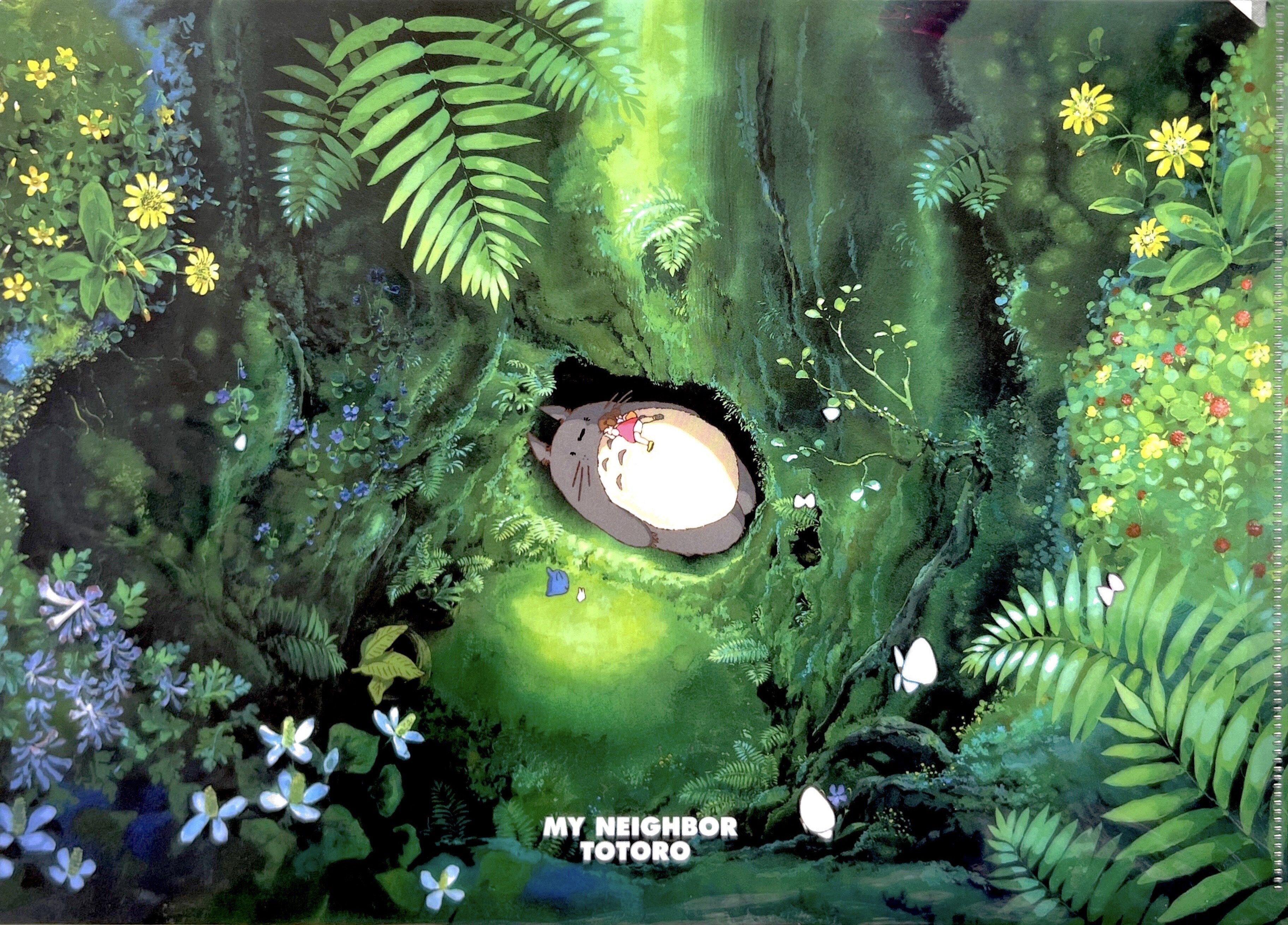 日本橡子正版吉卜力a4文件夹龙猫经典场景系列宫崎骏动漫周边