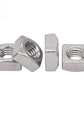 304不锈钢方螺母M3M4M5M6M8M10M12 四方螺帽DIN557