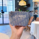 2025新款 便携大容量高级感小化妆包女零钱包口红气垫收纳包手拿包