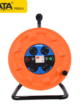 锴达 KATA 移动电缆盘空盘1/2.5平方电线卷线盘带漏电开关KT82210