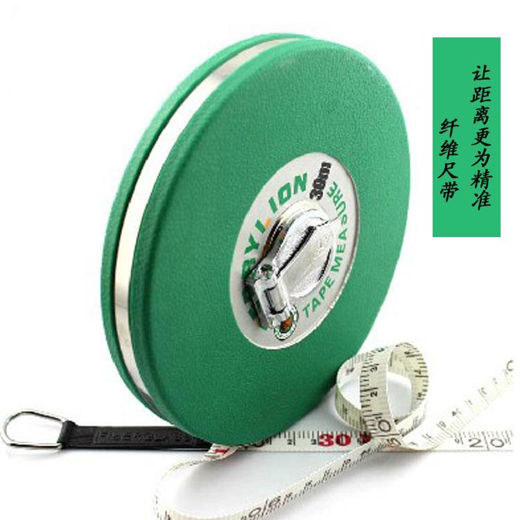 钢卷尺皮尺纤维尺卷尺玻璃塑料软尺长木盒尺子工具20-30-50-100米