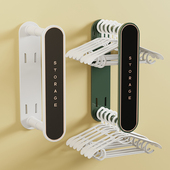 阳台空间利用神器洗衣机上方挂衣架收纳置物架子阳台墙上卫生间