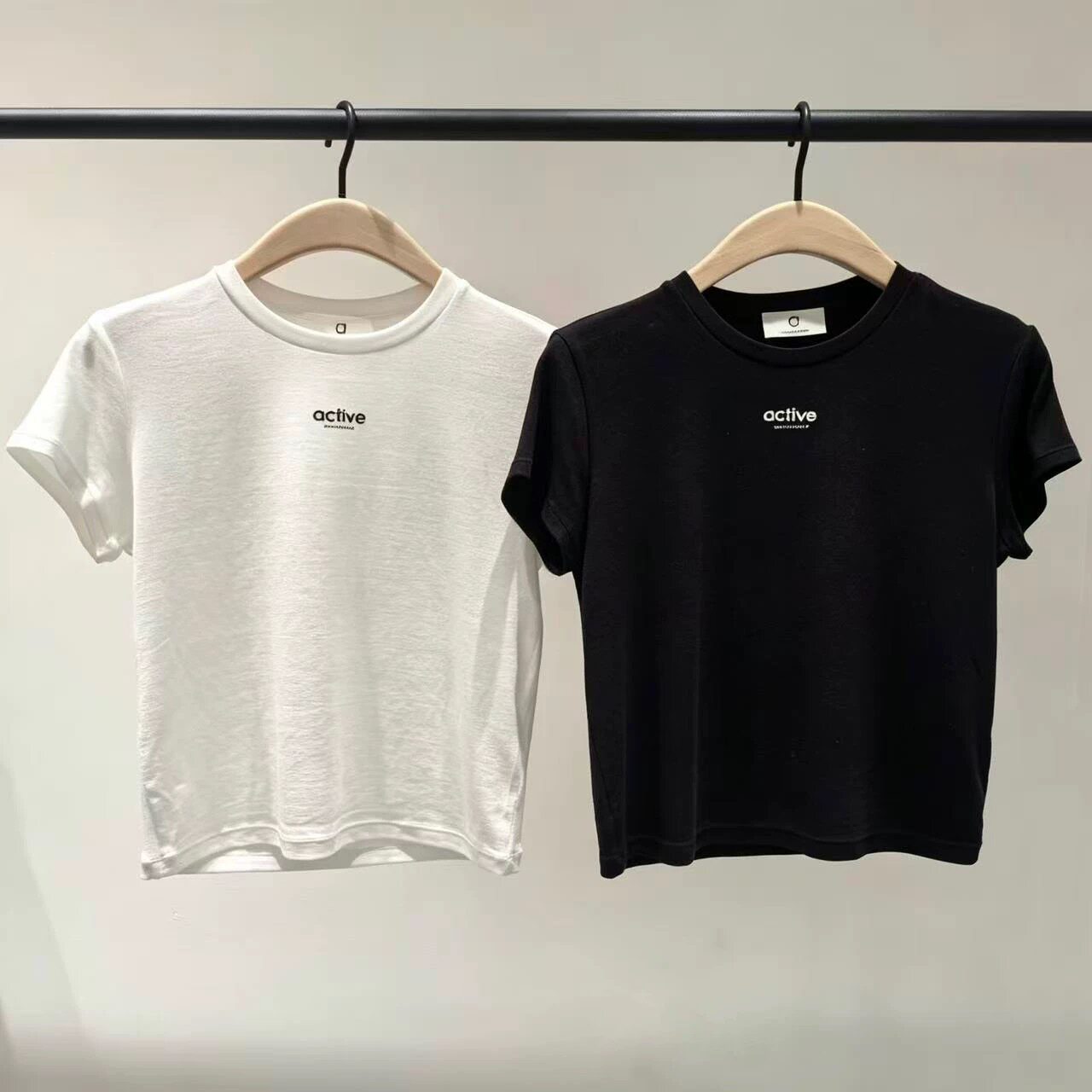 【act系列】正品正肩T恤2026夏新品天丝醋酸短款MBF2TEE007