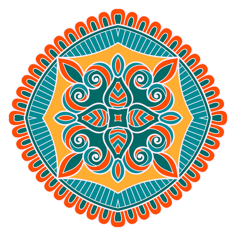 125款中国风民族风少数民族古典彩绘图案纹样设计素材png免抠