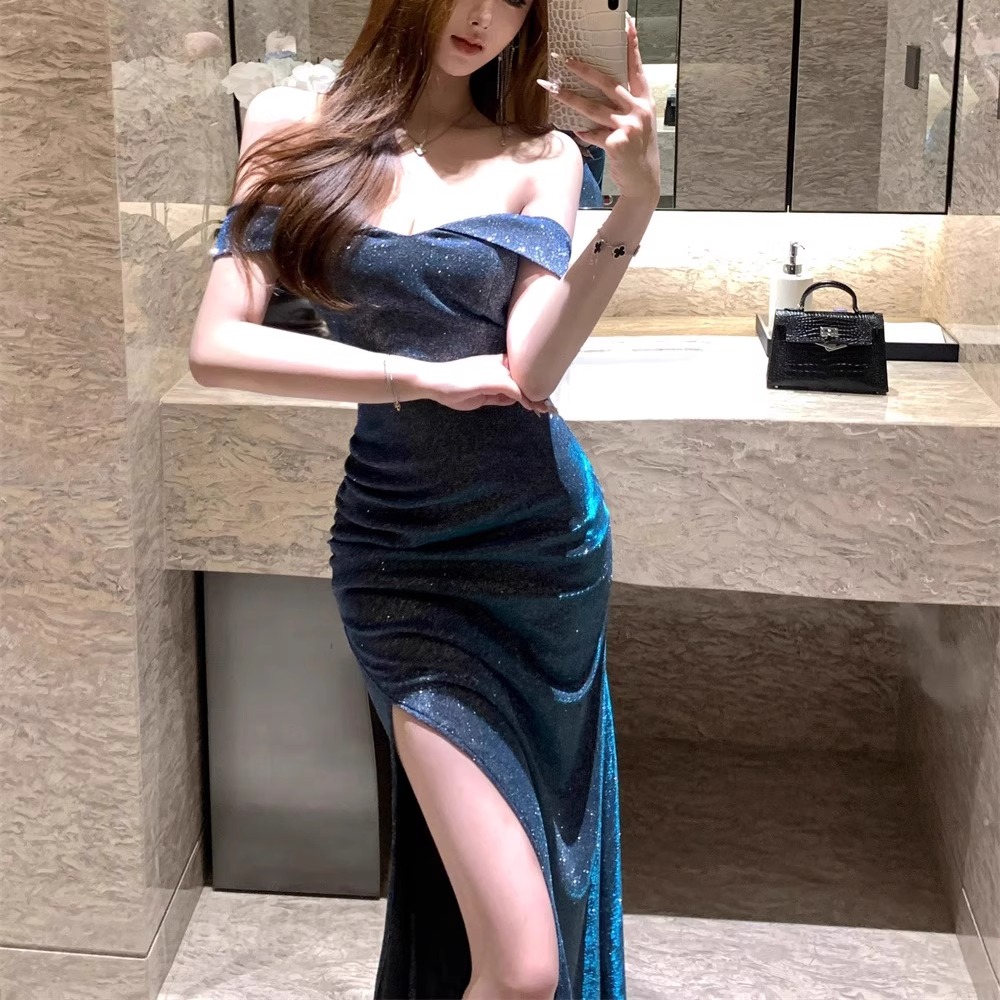 夜场性感连衣裙纯欲修身显瘦长裙