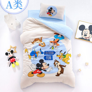 迪士尼60支幼儿园被子三件套儿童六件套宝宝入园床品午睡四季被褥